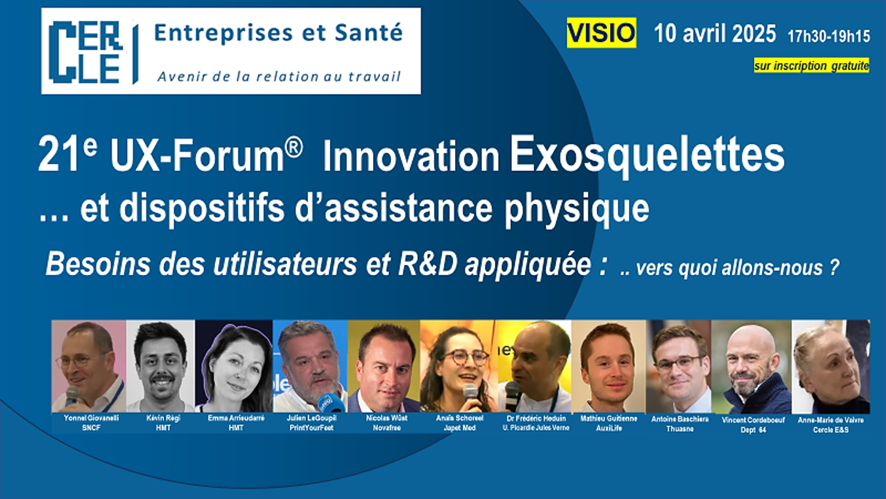 21e U -forum Cercle Entreprise et Santé